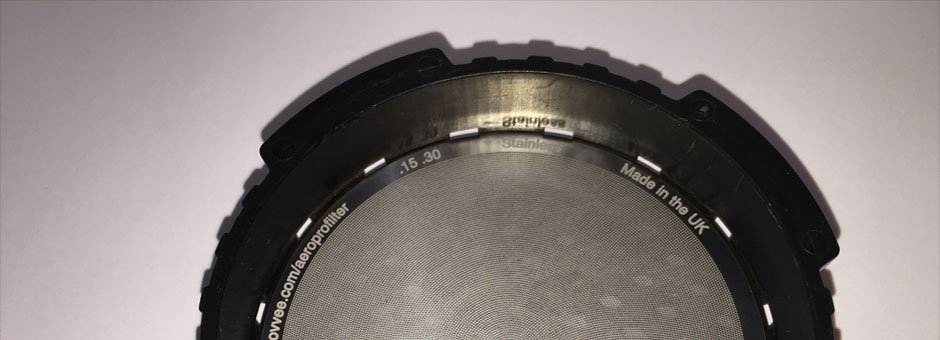 AeroPro filter in the AeroPress filter basket
